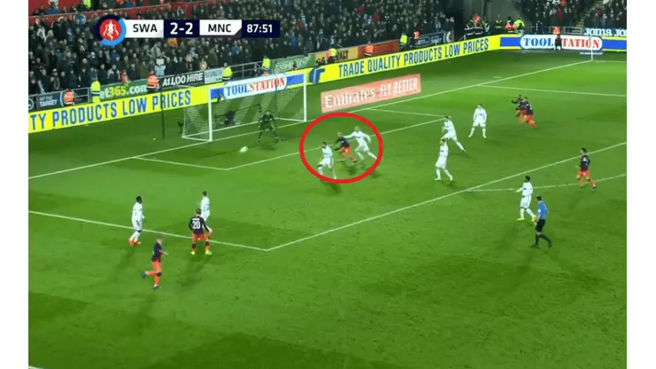 En offside y de palomita: el gol de Agüero a los 88' para salvar al Manchester City