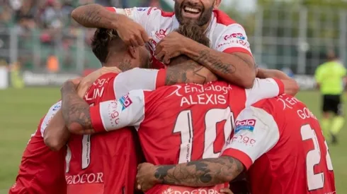 El festejo de Argentinos Juniors.