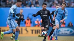 Luciano Acosta en el partido ante NYCFC,