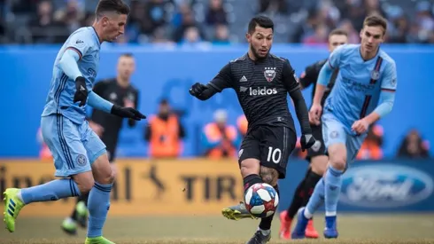 Luciano Acosta en el partido ante NYCFC,