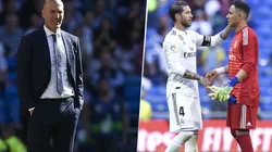 Foto de Zidane con Keylor Navas.