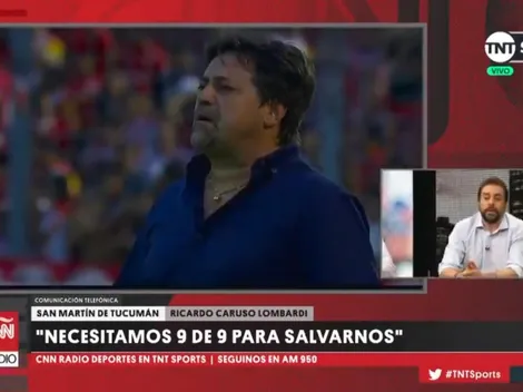 No podemos más: la frase de Caruso Lombardi sobre cómo le va a jugar a Boca