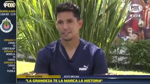 Jesús Molina ya no piensa en su pasado en el América: "Hoy me siento chiva, América es pasado"