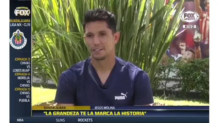 Jesús Molina ya no piensa en su pasado en el América: "Hoy me siento chiva, América es pasado"