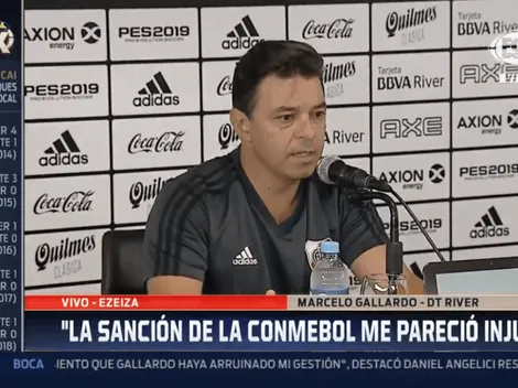 El Muñeco Gallardo se mostró triste por ver el Monumental vacío