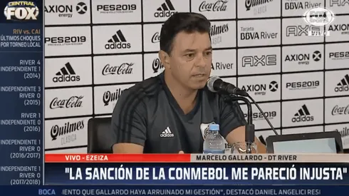 El Muñeco Gallardo se mostró triste por ver el Monumental vacío