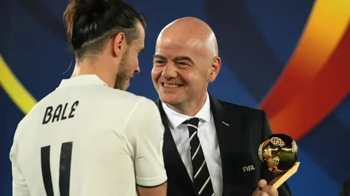 Infantino en el último Mundial de Clubes.