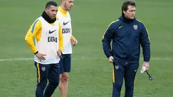 Guillermo y Tevez, cuando aún se llevaban bien.