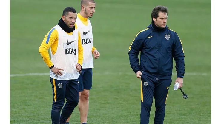 Guillermo y Tevez, cuando aún se llevaban bien.
