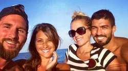 Messi salió a comer con Luis Suárez y su pareja y Antonella Roccuzzo subió la foto a Instagram