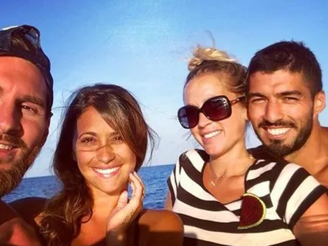 Messi salió a comer con Luis Suárez y su pareja y Antonella Roccuzzo subió la foto a Instagram
