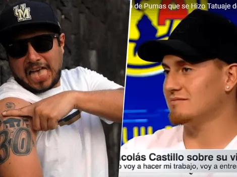 La reacción de Nico Castillo cuando le preguntaron sobre el fanático de Pumas que se lo tatuó