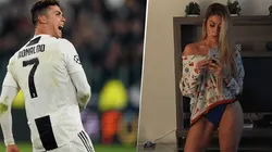 Foto de la mujer con Cristiano Ronaldo.
