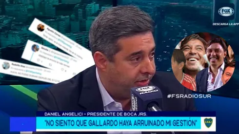 Angelici en Fox Sports: "No siento que Gallardo haya arruinado mi gestión"