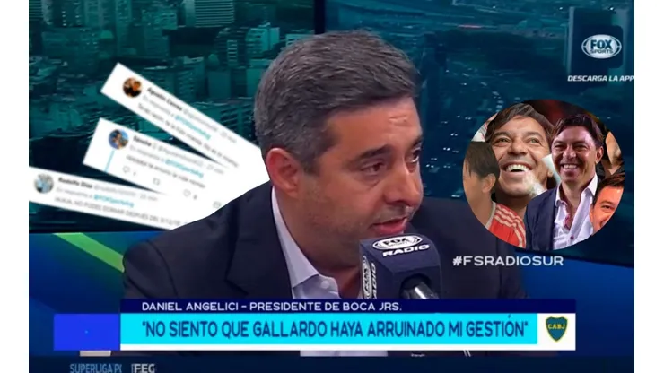 Angelici en Fox Sports: "No siento que Gallardo haya arruinado mi gestión"