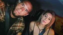 Foto de Gallese con su mujer.