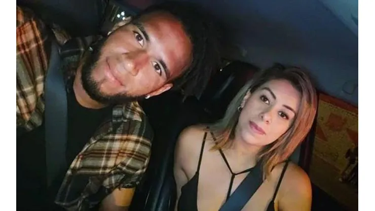 Foto de Gallese con su mujer.