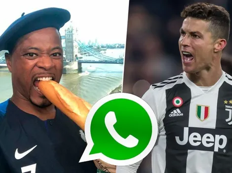 Premonición: los mensajes de Whatsapp que intercambió Evrá con Cristiano antes del triplete al Atlético