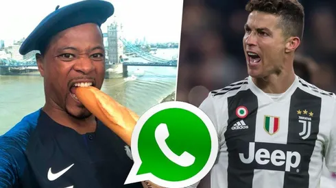 Premonición: los mensajes de Whatsapp que intercambió Evrá con Cristiano antes del triplete al Atlético