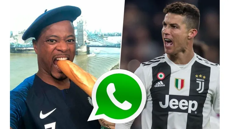 Premonición: los mensajes de Whatsapp que intercambió Evrá con Cristiano antes del triplete al Atlético
