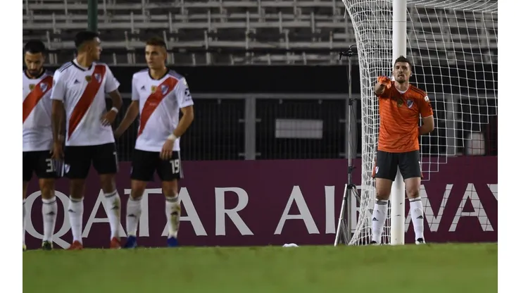 Franco Armani expresó lo que sintió al jugar con el Monumental vacío