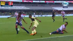 Ibargüen empezó encendido el Clásico Nacional: caño y pase para una ocasión de gol del América
