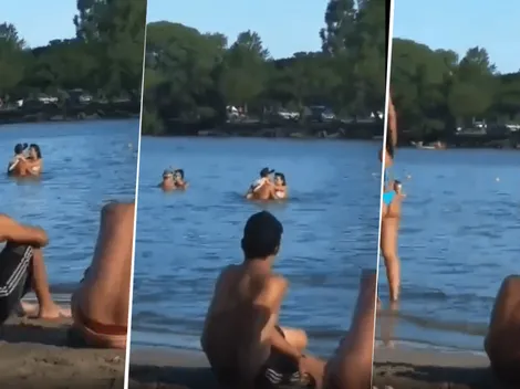 Video viral: ¿estaban teniendo relaciones íntimas en el agua?
