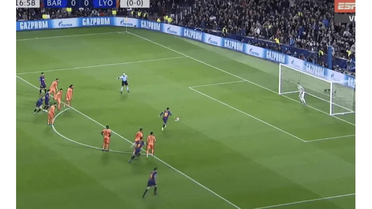 Al Barcelona le regalaron un penal y Messi lo aprovechó ¡para humillar al Lyon!