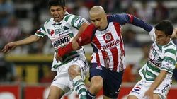 El Bofo y Oribe se enfrentaron cuando este vestía los colores del Santos.