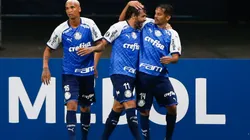 Palmeiras festeja uno de sus tantos.