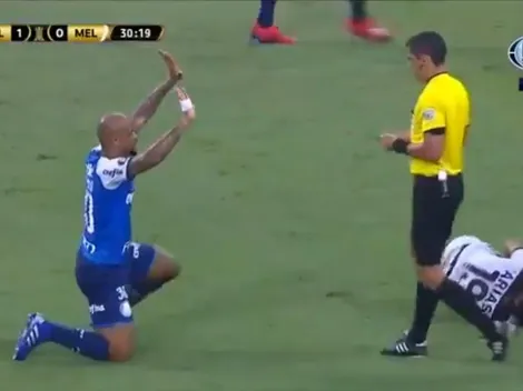 La patada de Felipe Melo digna de cárcel pero que terminó en amarilla