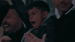 El grito de gol viral del hijo de Cristiano Ronaldo en el triplete de papá