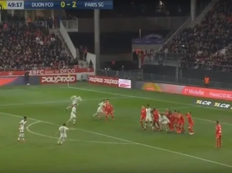 Dibuje, Fideo: Di María acomodó y clavó un golazo al ángulo de tiro libre