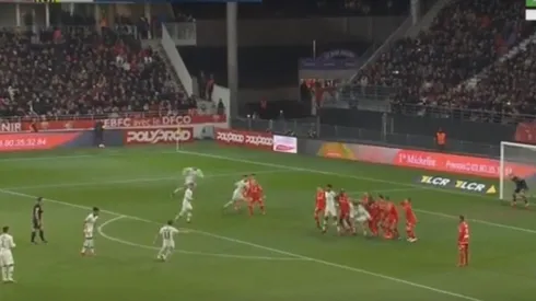 Dibuje, Fideo: Di María acomodó y clavó un golazo al ángulo de tiro libre