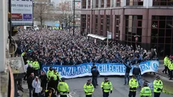 Multitud de hinchas del Schalke 04.