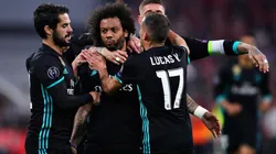 Foto de Marcelo con Isco, jugadores de Real Madrid.