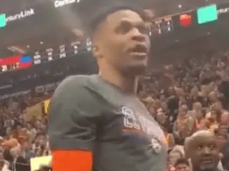 Russell Westbrook amenaza con golpear a un fanático del Jazz y a su esposa