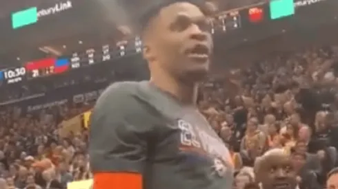 Russell Westbrook amenaza con golpear a un fanático del Jazz y a su esposa