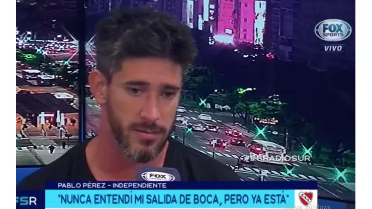 Pablo Pérez, jugador de Independiente.