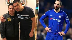 No seas malo: el hermano de Riquelme subió un meme cargando a Higuaín con Román incluido