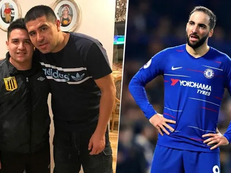 No seas malo: el hermano de Riquelme subió un meme cargando a Higuaín con Román incluido