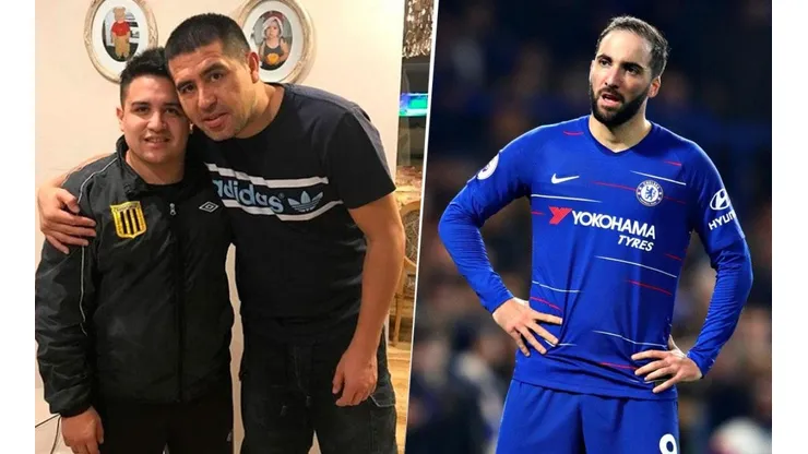 No seas malo: el hermano de Riquelme subió un meme cargando a Higuaín con Román incluido