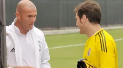 Iker y Zidane, dos leyendas del Madrid.