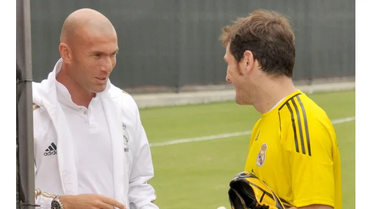 Iker y Zidane, dos leyendas del Madrid.
