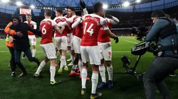 Arsenal le ganó al Manchester United.