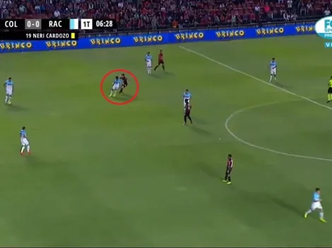 Insólito: Neri Cardozo pegó un codazo criminal y solamente vio la amarilla