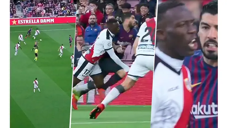 Gritos, insultos y una falta: el cruce de Suárez y Advíncula a los 40'' de partido
