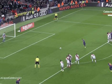 Messi mostró su nueva manera de patear penales y el arquero quedó arrodillado