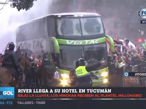 River tuvo un recibimiento emocionante y espectacular en Tucumán