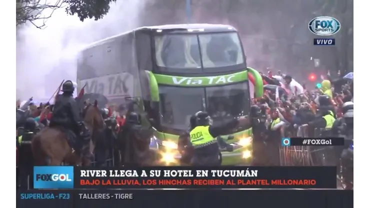 Así llegó River a Tucumán.